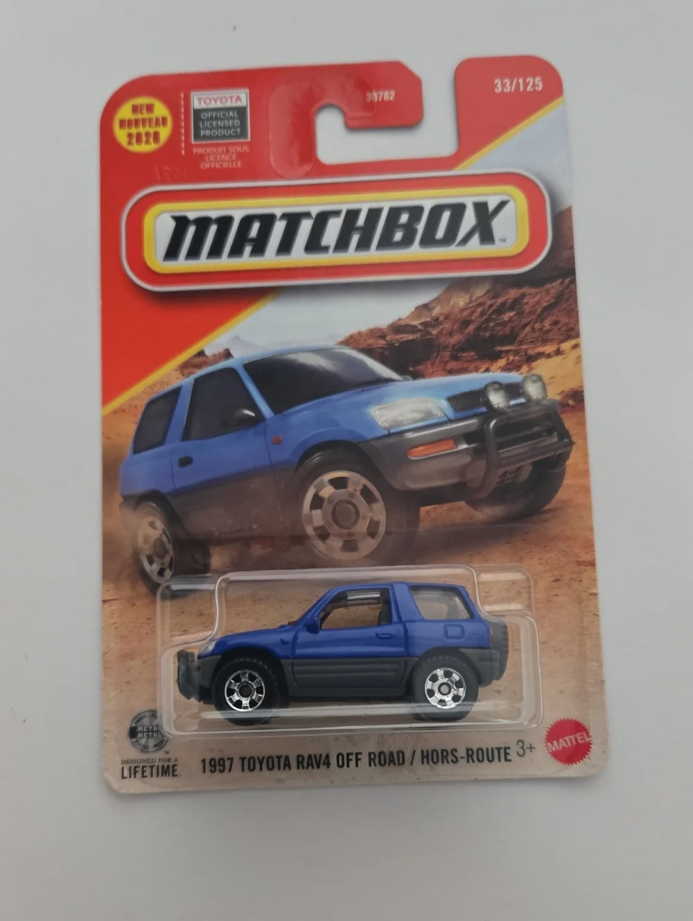 Matchbox 1997 Toyota RAV4 Off-Road Toy Car - Blue